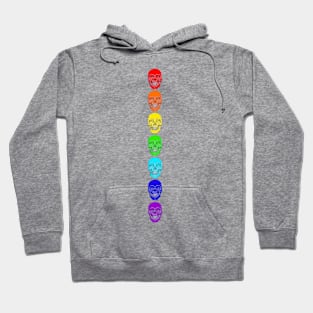 Rainbow Skulls, Cheerful Rainbow Skulls, Best Rainbow Skulls Hoodie